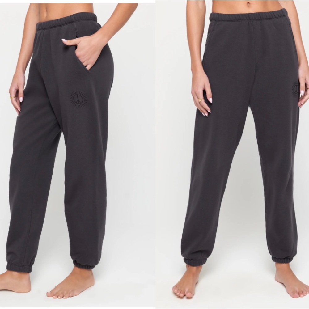 Spiritual Gangster Peace Of Mind Sol Sweatpant, Pockets, Black, NWT